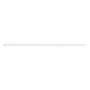 🆕🔗 Head Pin with Flat Disc (Light, 0.4mm) in 14ct Yellow Filled Gold