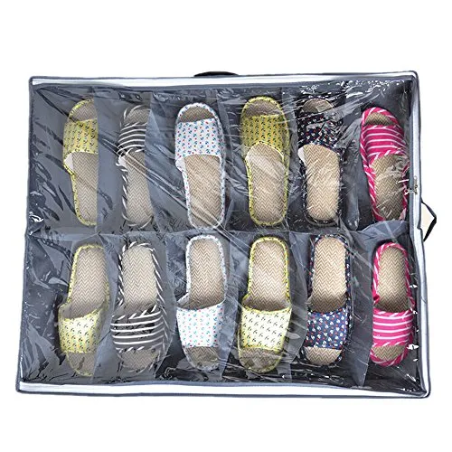 1 pcs Fashion Under Bed Storage Holder Box Container Case Storer For 12 Shoes or Slippers Underbed Storage Boxes