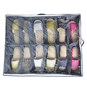 1 pcs Fashion Under Bed Storage Holder Box Container Case Storer For 12 Shoes or Slippers Underbed Storage Boxes