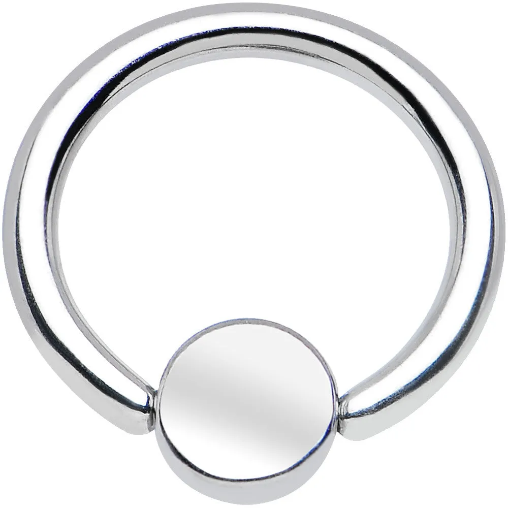 16 Gauge 5/16 BCR Steel Captive Ring 4mm Flat Disc