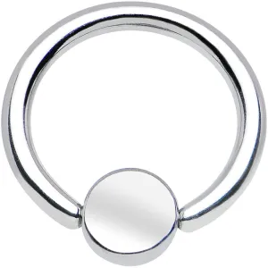 16 Gauge 5/16 BCR Steel Captive Ring 4mm Flat Disc