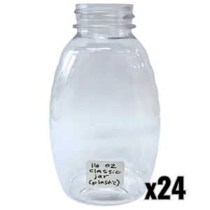 16 oz Plastic Classic Honey Jars