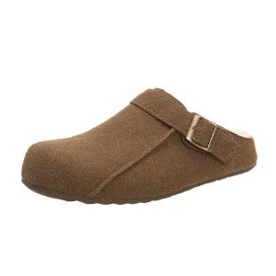 2025  popular winter new Birkenstock slippers women's versatile fashion bag head matte and velvet warm outer half slippers