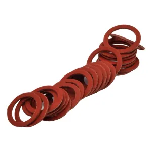 25pk M12.8x9.5x0.8mm Red Fibre Flat Washers