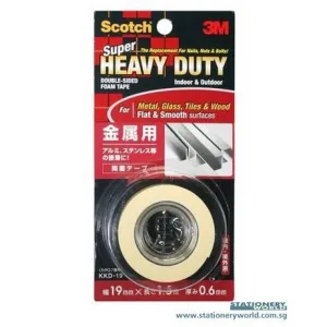3M Scotch Heavy Duty Foam Mounting Tape for Flat Surface KKD19