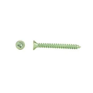 #4 Flat Head Zinc Plated Square Drive Wood Screws