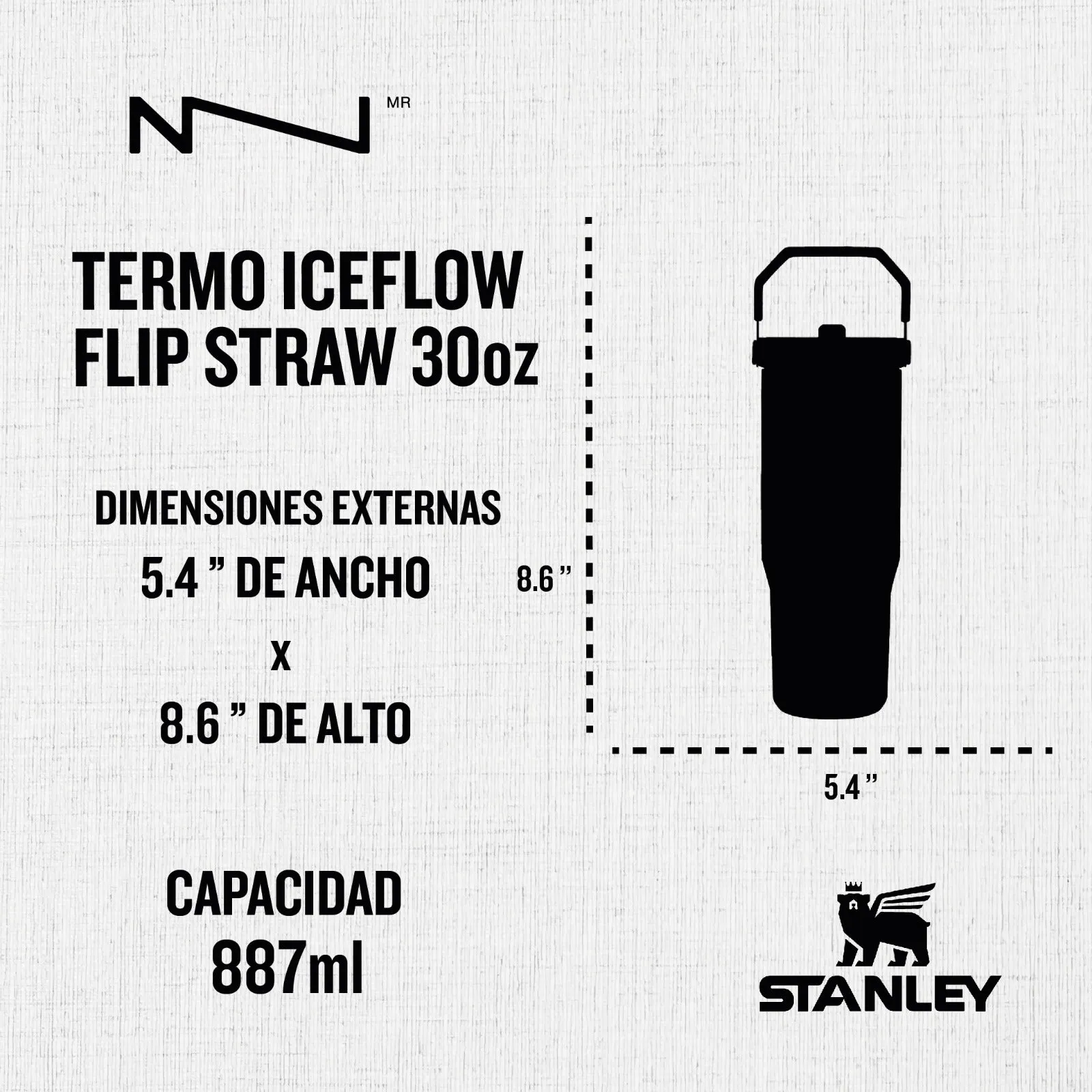 90472PT TERMO ICEFLOW FLIP STRAW VARSITY 30oz FUCSHIA MESH MARCA STANLEY