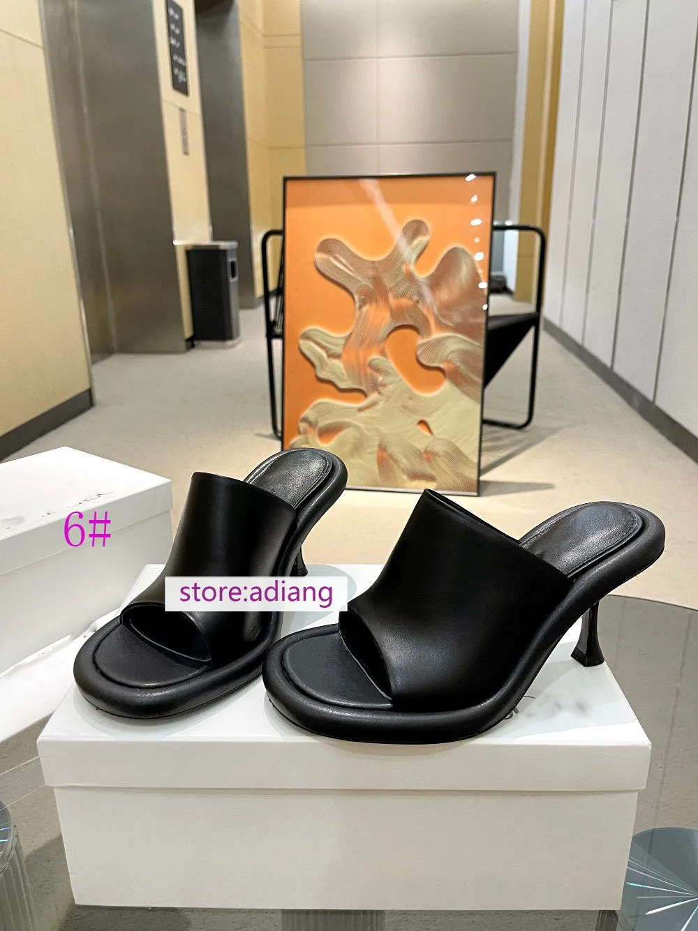 9cm stiletto high heel slippers fashion sandals women fashion 2023 35-41 8 colors