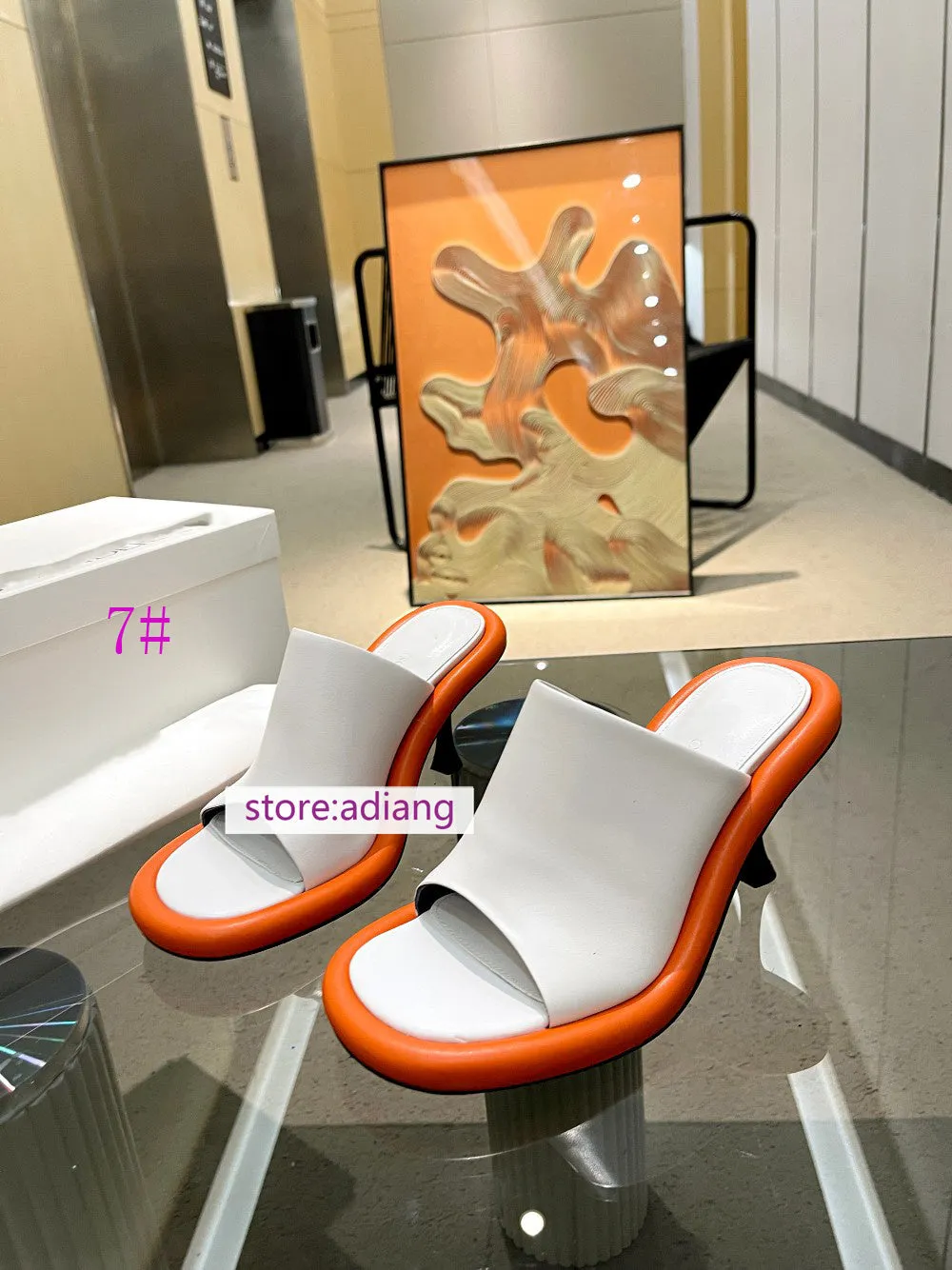 9cm stiletto high heel slippers fashion sandals women fashion 2023 35-41 8 colors
