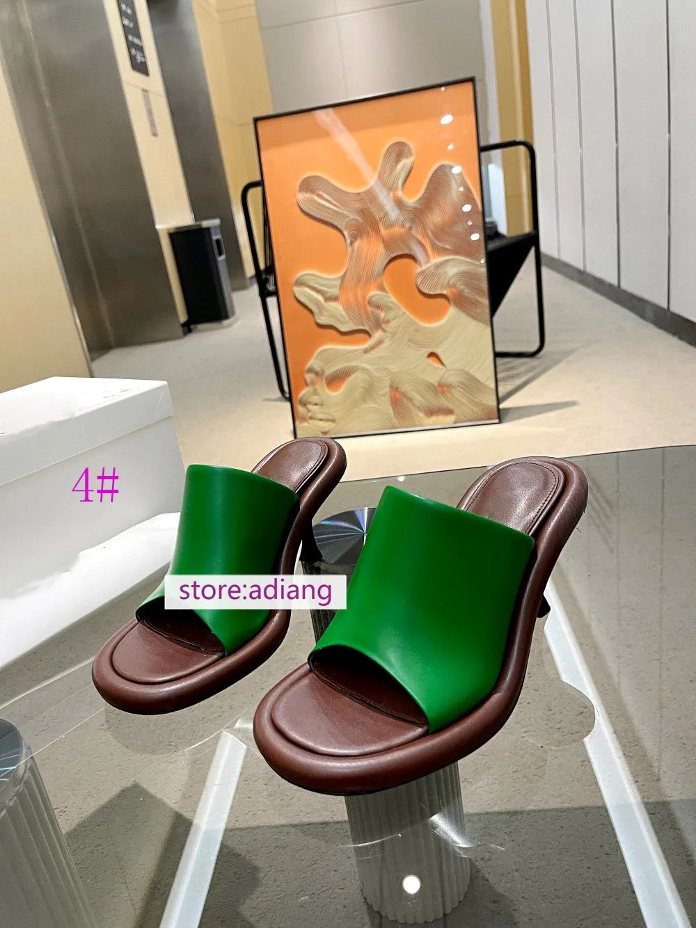 9cm stiletto high heel slippers fashion sandals women fashion 2023 35-41 8 colors