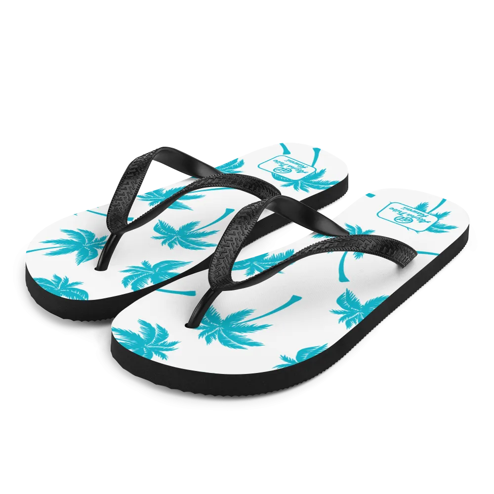 Aloha Tribe -Palm Tree Monogram- Flip-Flops