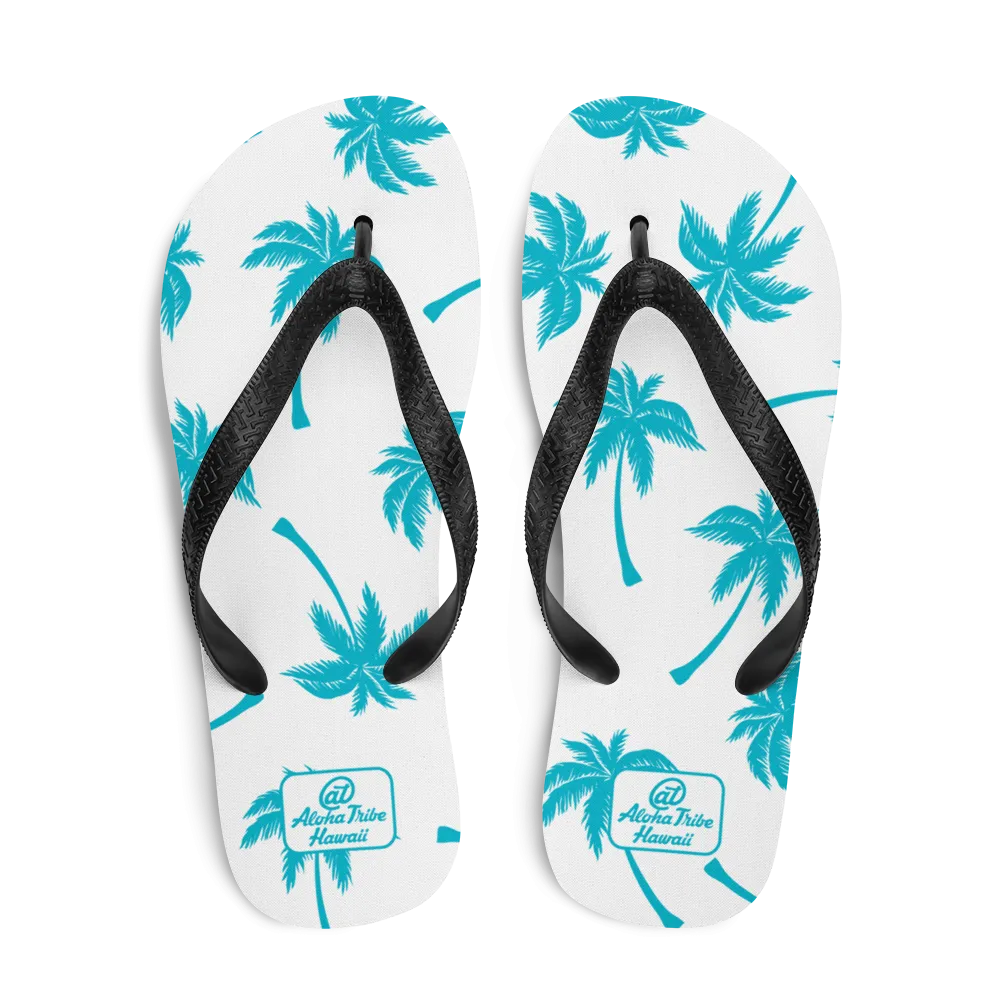 Aloha Tribe -Palm Tree Monogram- Flip-Flops