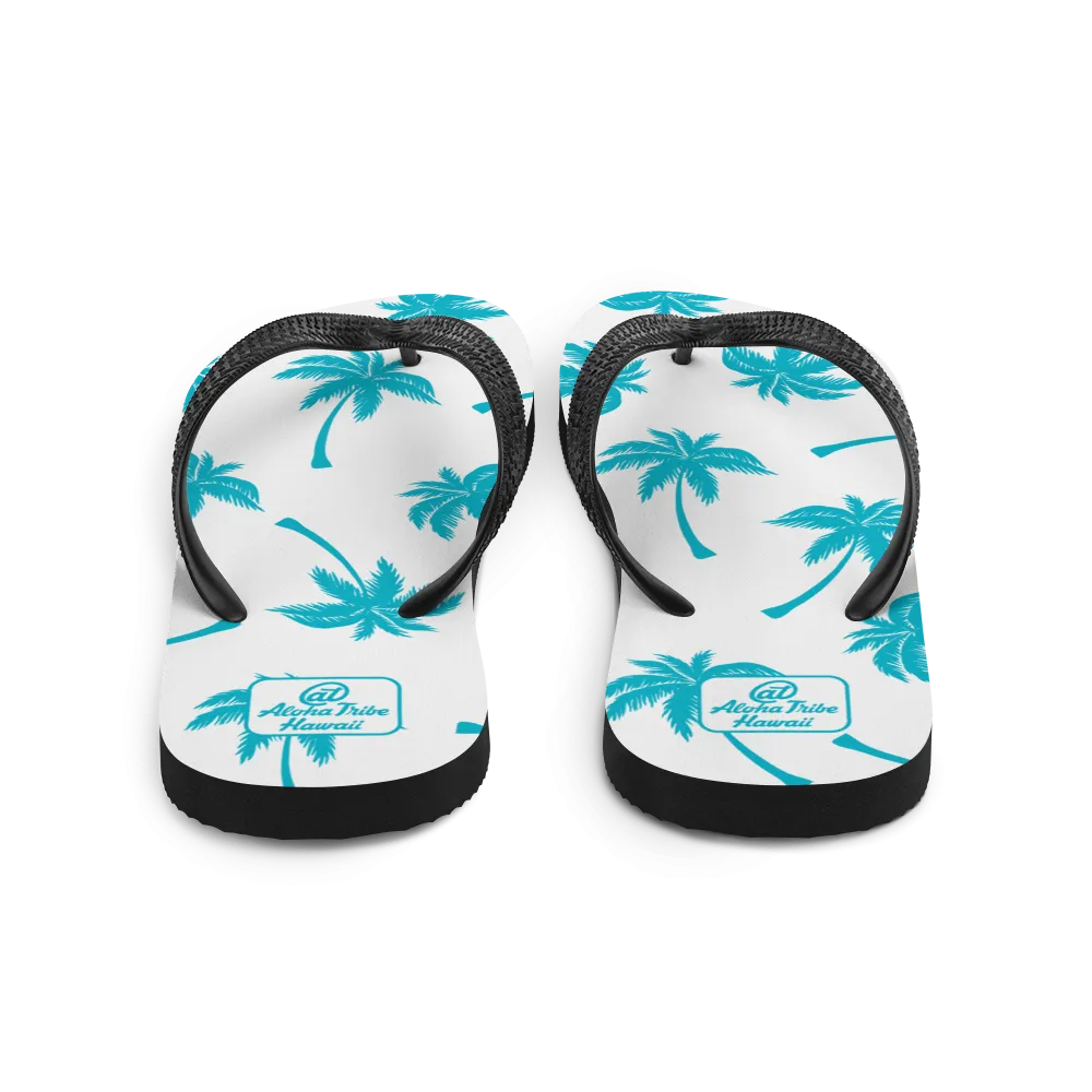 Aloha Tribe -Palm Tree Monogram- Flip-Flops