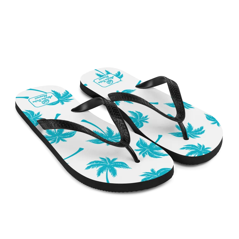 Aloha Tribe -Palm Tree Monogram- Flip-Flops