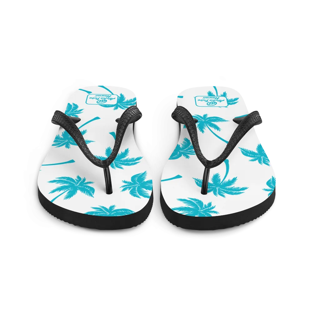 Aloha Tribe -Palm Tree Monogram- Flip-Flops