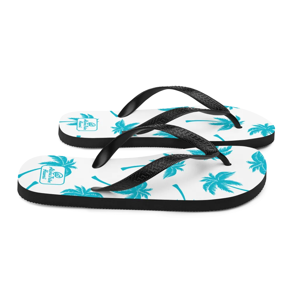 Aloha Tribe -Palm Tree Monogram- Flip-Flops
