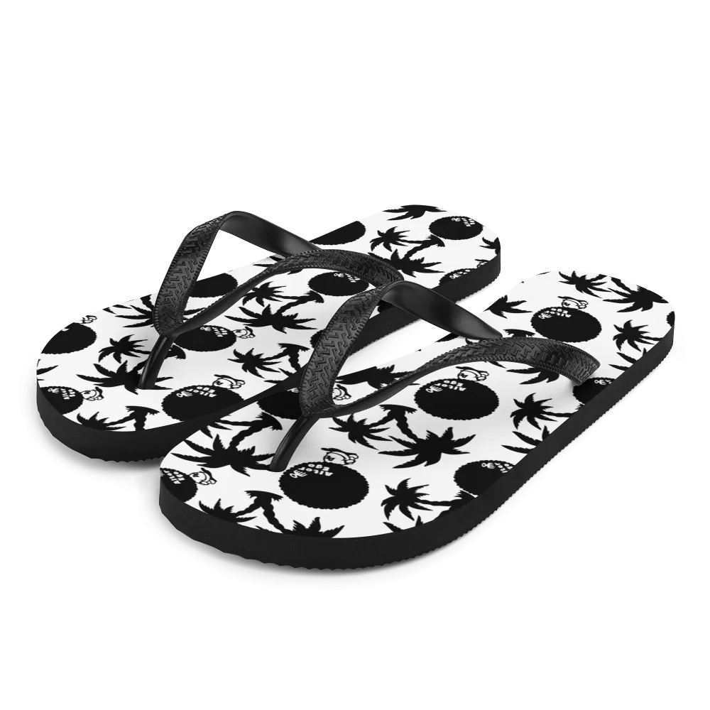 Alter Ego -Palm Tree Monogram- Flip-Flops