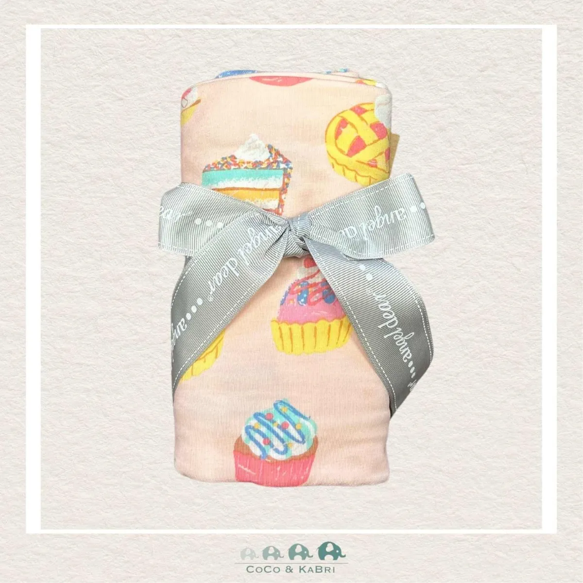 Angel Dear: Bamboo Jersey Swaddle Blanket - Cupcake