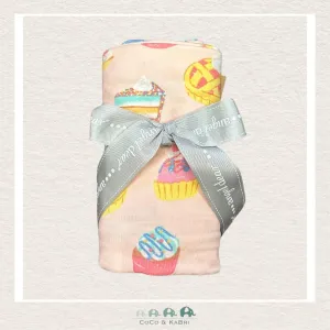Angel Dear: Bamboo Jersey Swaddle Blanket - Cupcake