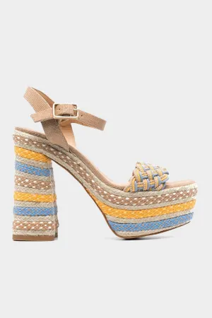 Anne Platform Sandal in Multicolor