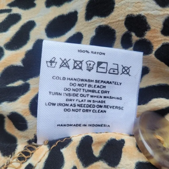 Anthropologie Faithfull Valois Leopard Wrap Skirt, VGUC, Size 4