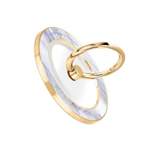 Arctic Ocean - Golden MagSafe Phone Grip and Ring Holder Stand