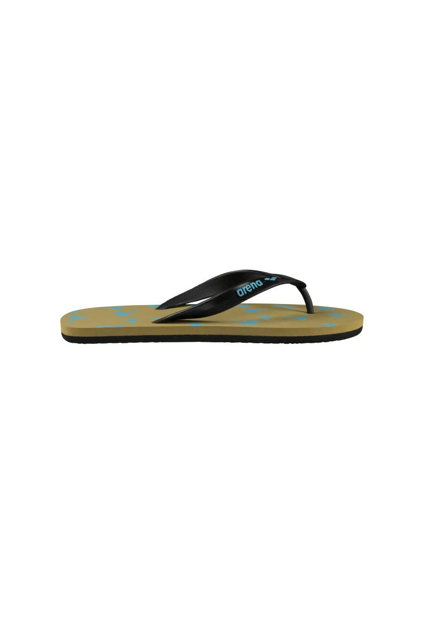 Arena Beach Flip Flop - Palm-Dark Olive