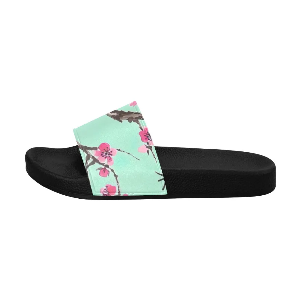 Arizona Green Tea Pattern Men's Slide Sandals