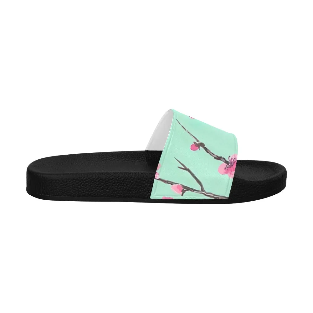 Arizona Green Tea Pattern Men's Slide Sandals