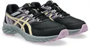 Asics Pre Venture 9 GS  Girl's Trail Shoe Black/ Light Orange