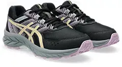 Asics Pre Venture 9 GS  Girl's Trail Shoe Black/ Light Orange