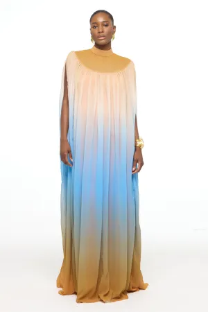 Ayra Kaftan Yellow/Blue Two-Tone