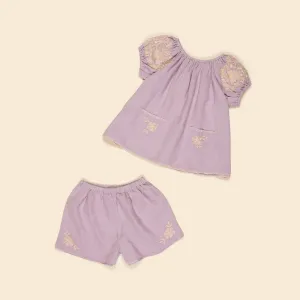 Barbara Short Set, Lavender