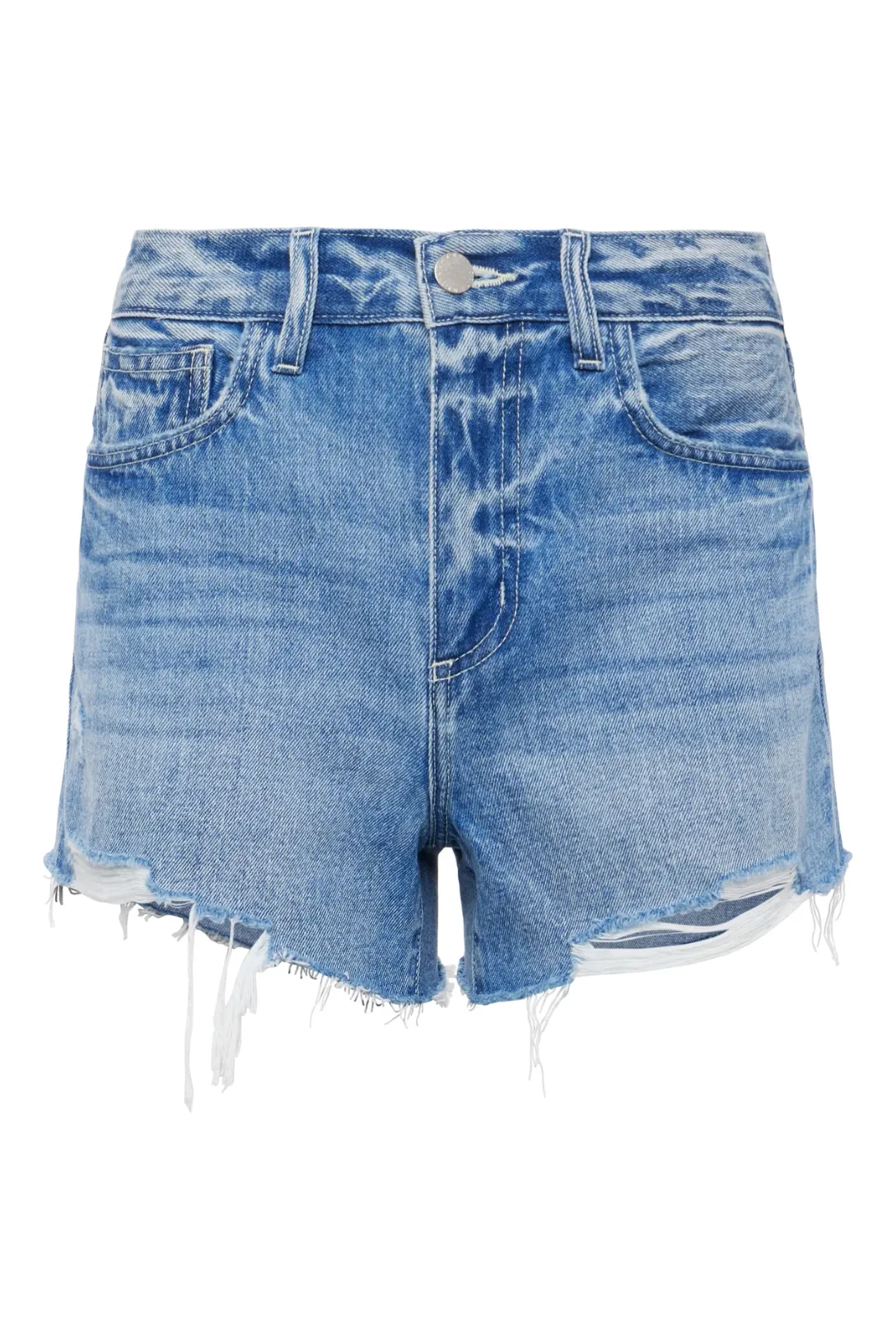 Beck Raw Hem Jean Short | Santee Destruct