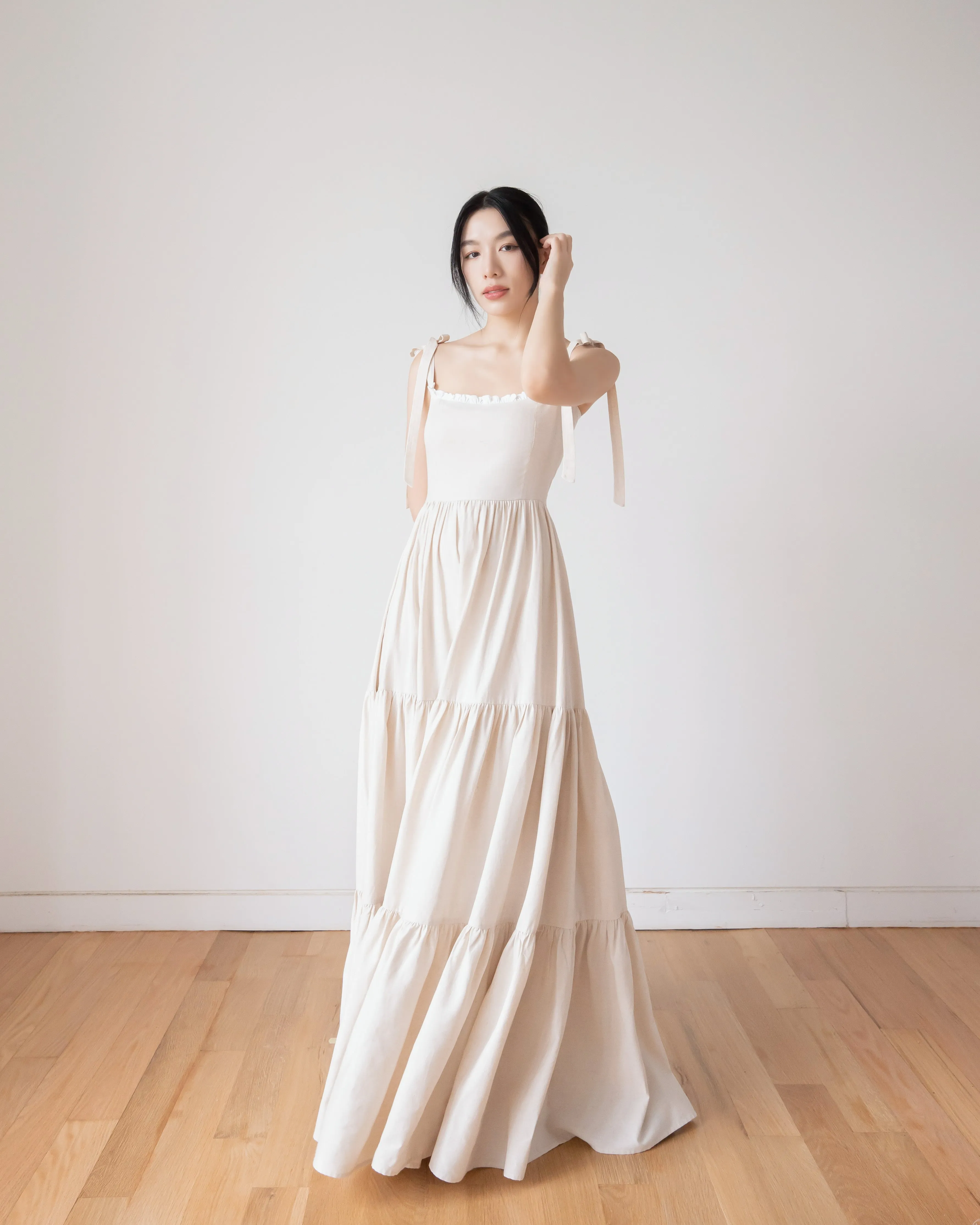 BELLE Maxi Dress in Cream