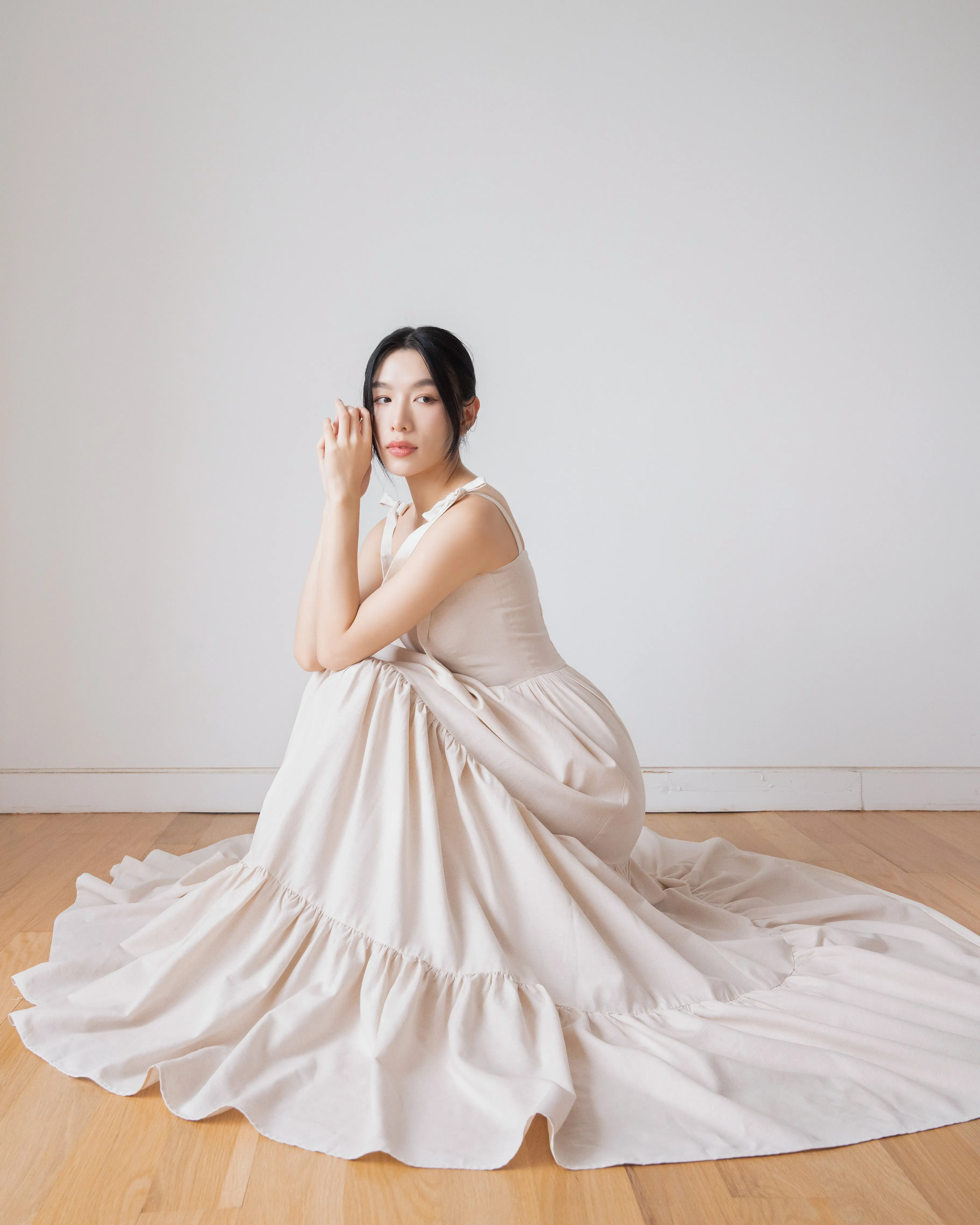 BELLE Maxi Dress in Cream