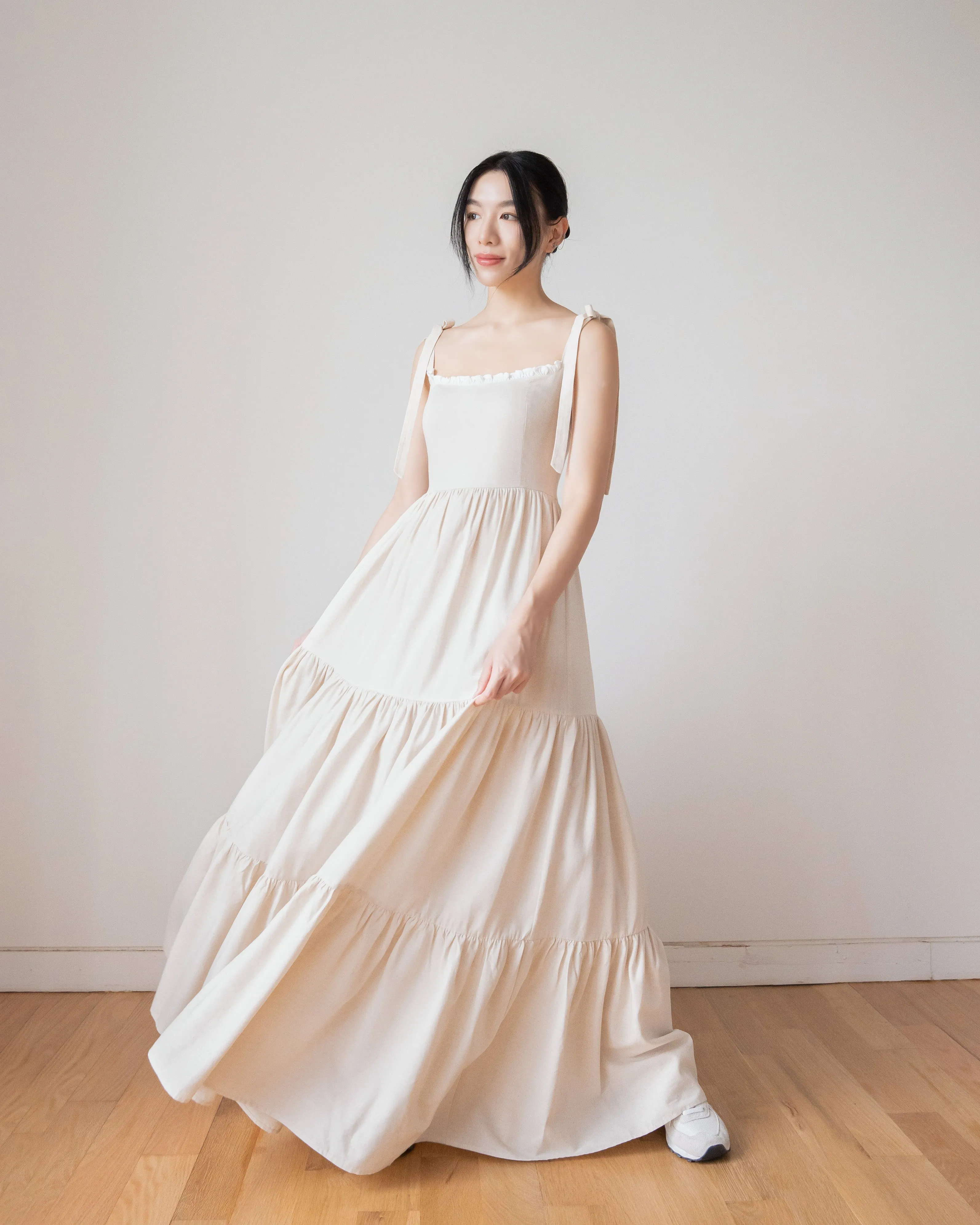 BELLE Maxi Dress in Cream