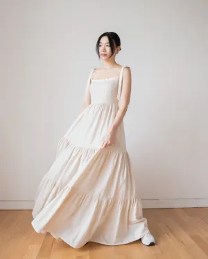 BELLE Maxi Dress in Cream