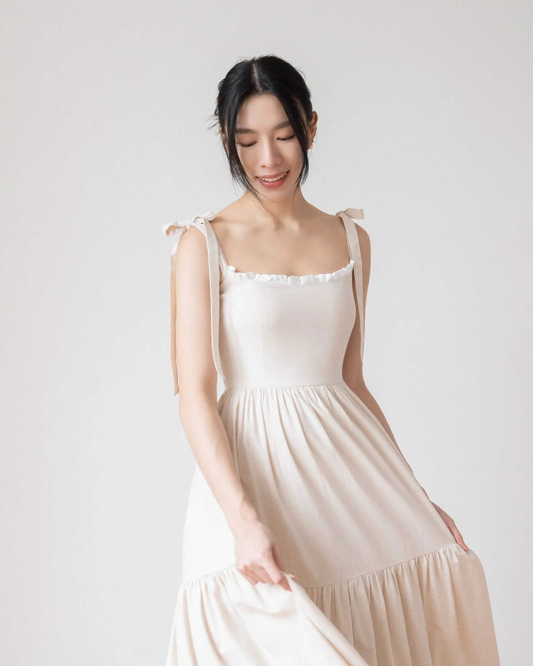 BELLE Maxi Dress in Cream