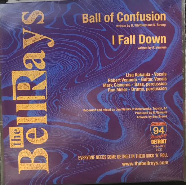 BellRays, The – "Ball of Confusion" / "I Fall Down"  [PINK VINYL]– New 7"