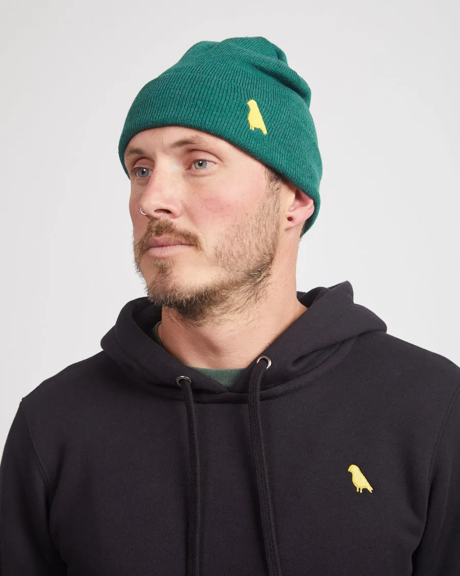 Bird Beanie Forrest Green