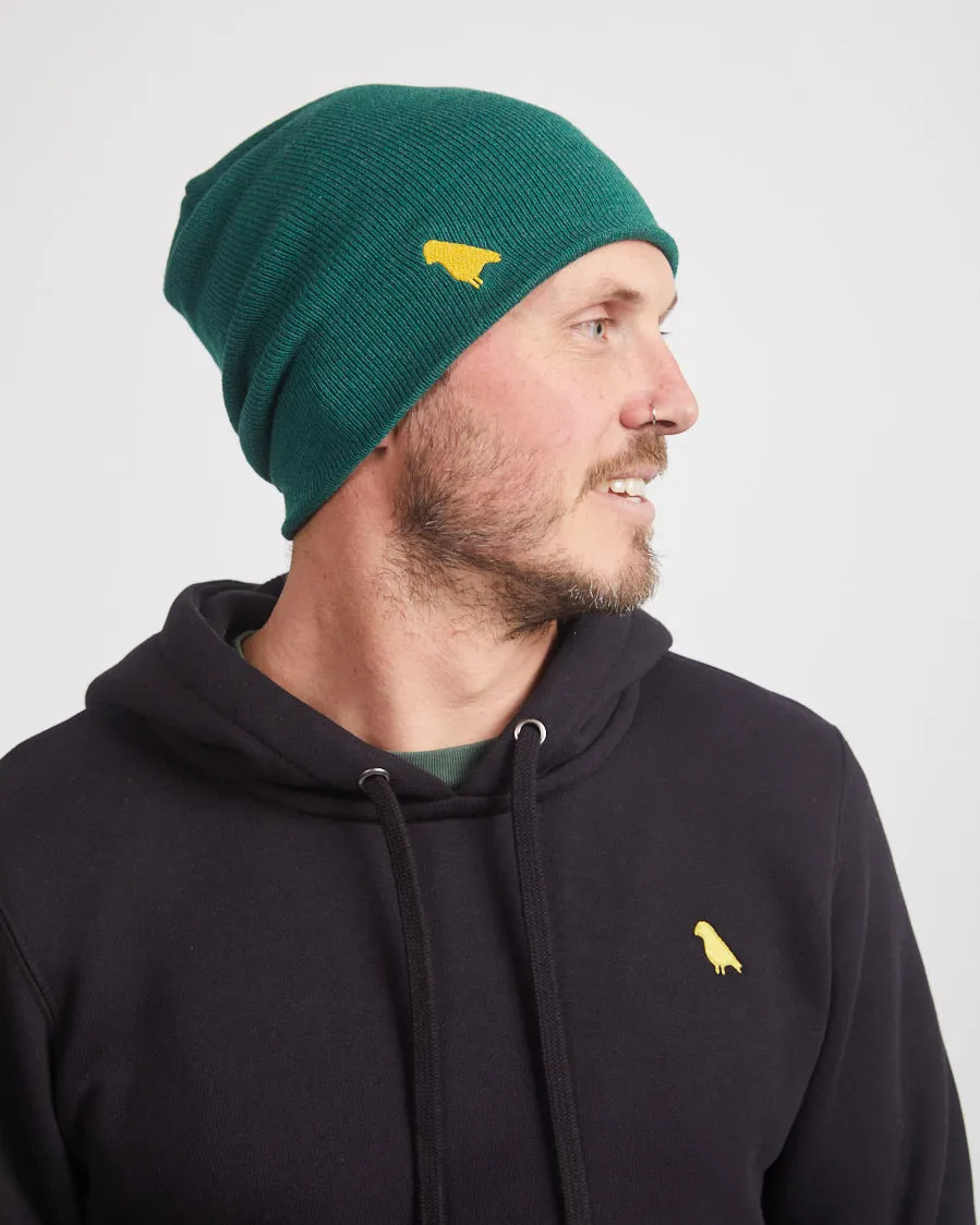 Bird Beanie Forrest Green