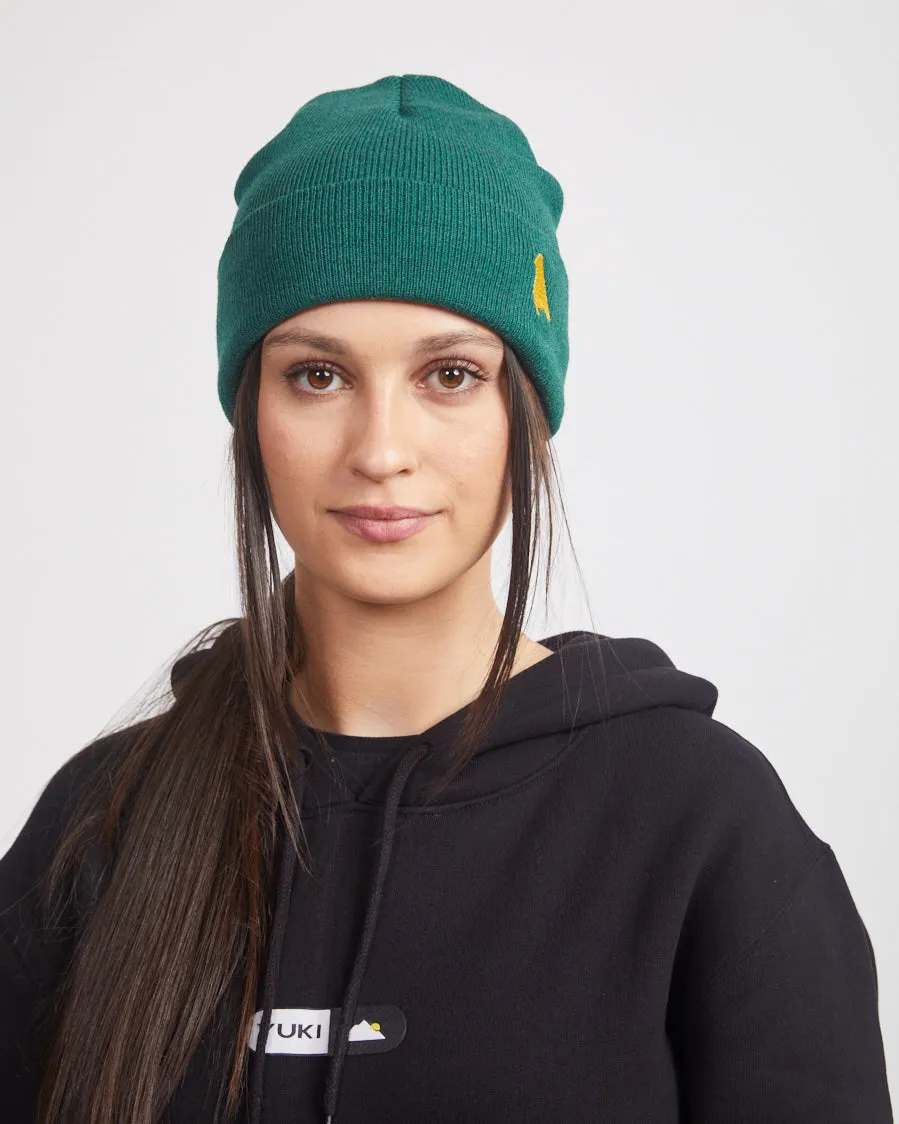 Bird Beanie Forrest Green