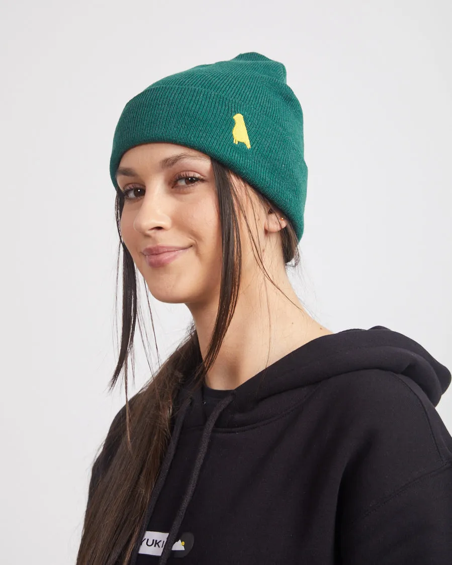 Bird Beanie Forrest Green
