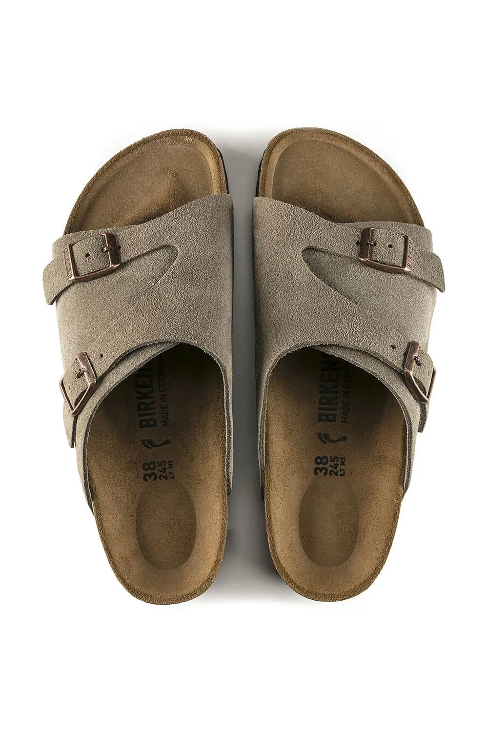 Birkenstock Zurick Suede Sandals for Women in Taupe | 50463
