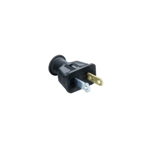 Black Male 2 Prong Flat Polarized