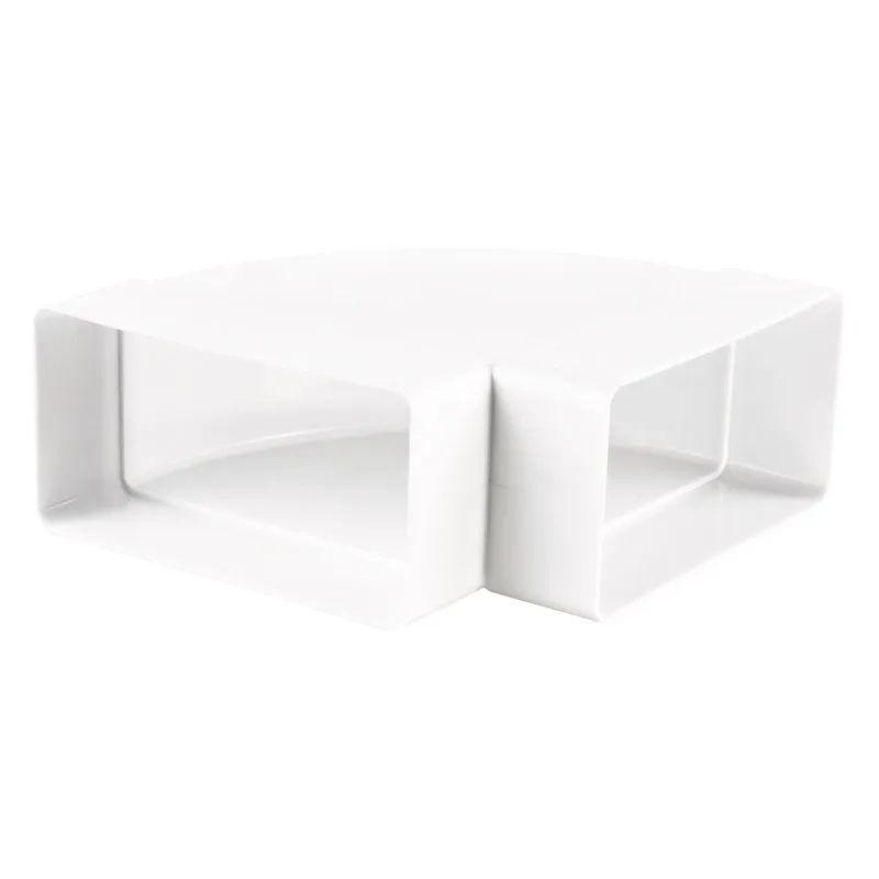 Blauberg Flat Plastic Ducting Horizontal 90 Degree Bend - 110x54mm
