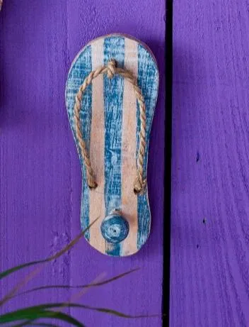 Blue And White Sandal Hanger