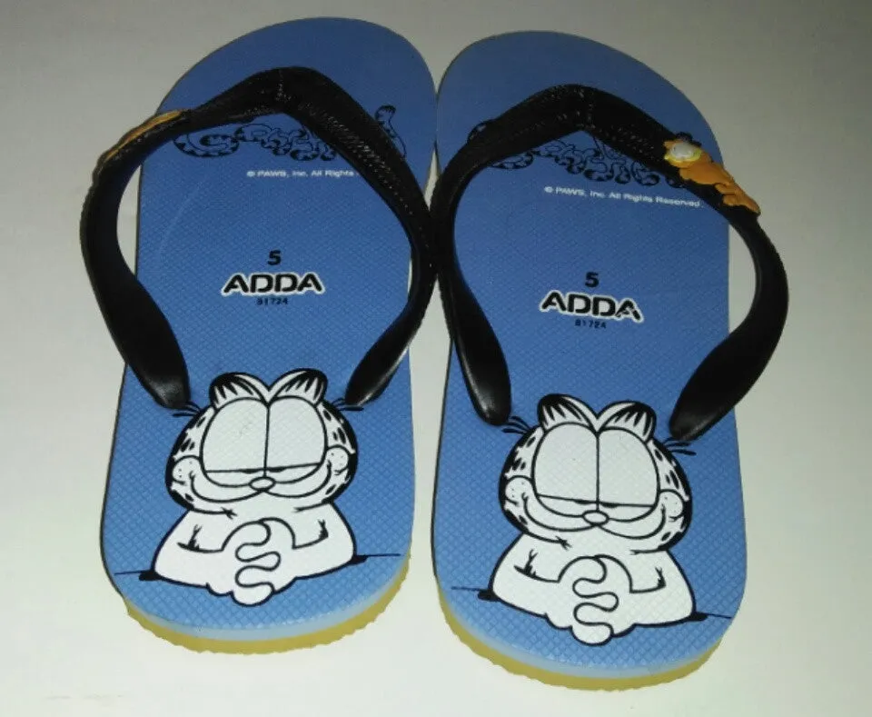 Blue Garfield Flip Flops Adda
