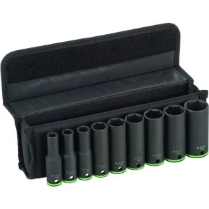 Bosch 9 Pieces Deep Impact Socket Set - 2608551101